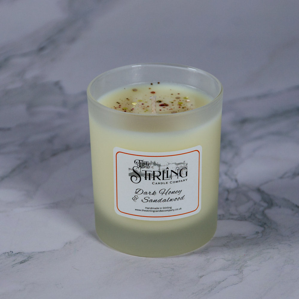Dark Honey & Sandalwood - Medium Candle