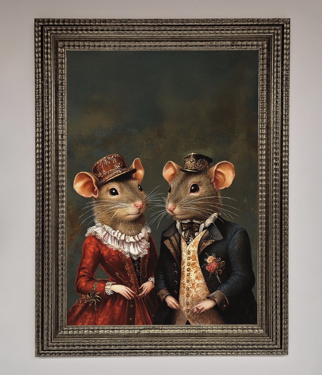 The Victorian Mice Framed Poster