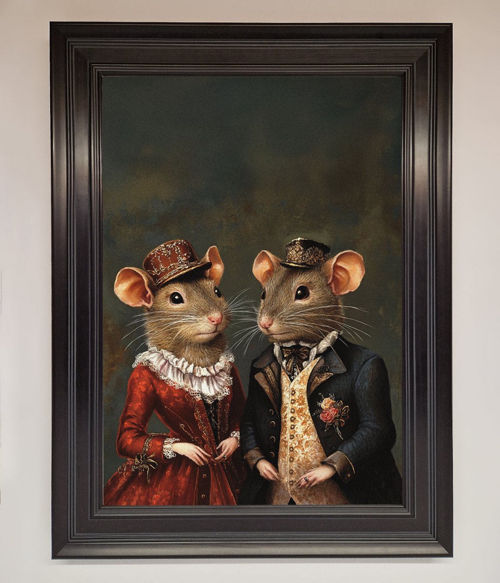 The Victorian Mice Framed Poster