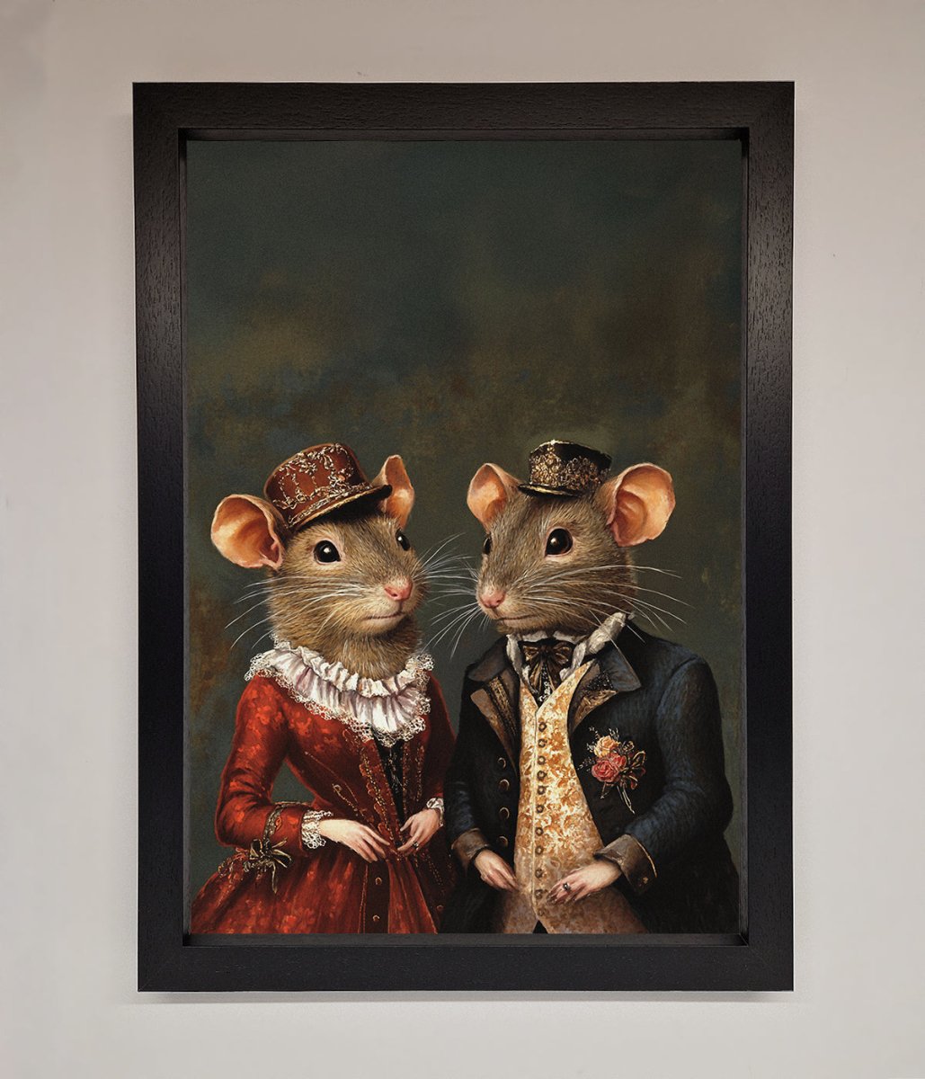 The Victorian Mice Framed Poster