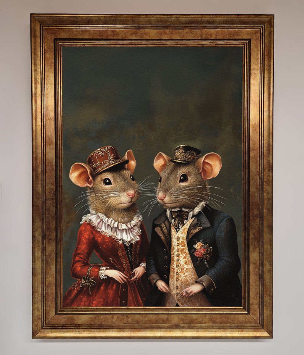 The Victorian Mice Framed Poster