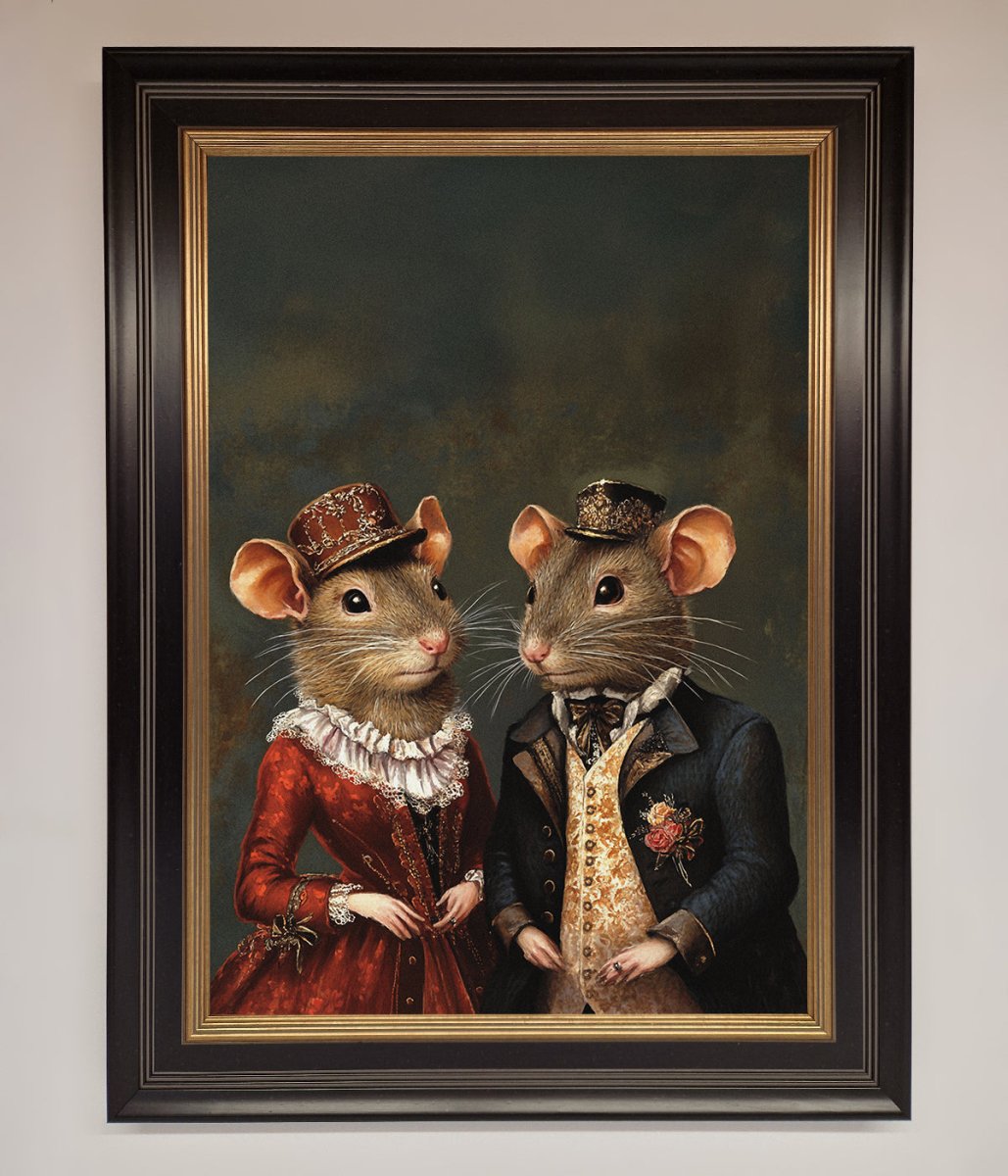 The Victorian Mice Framed Poster