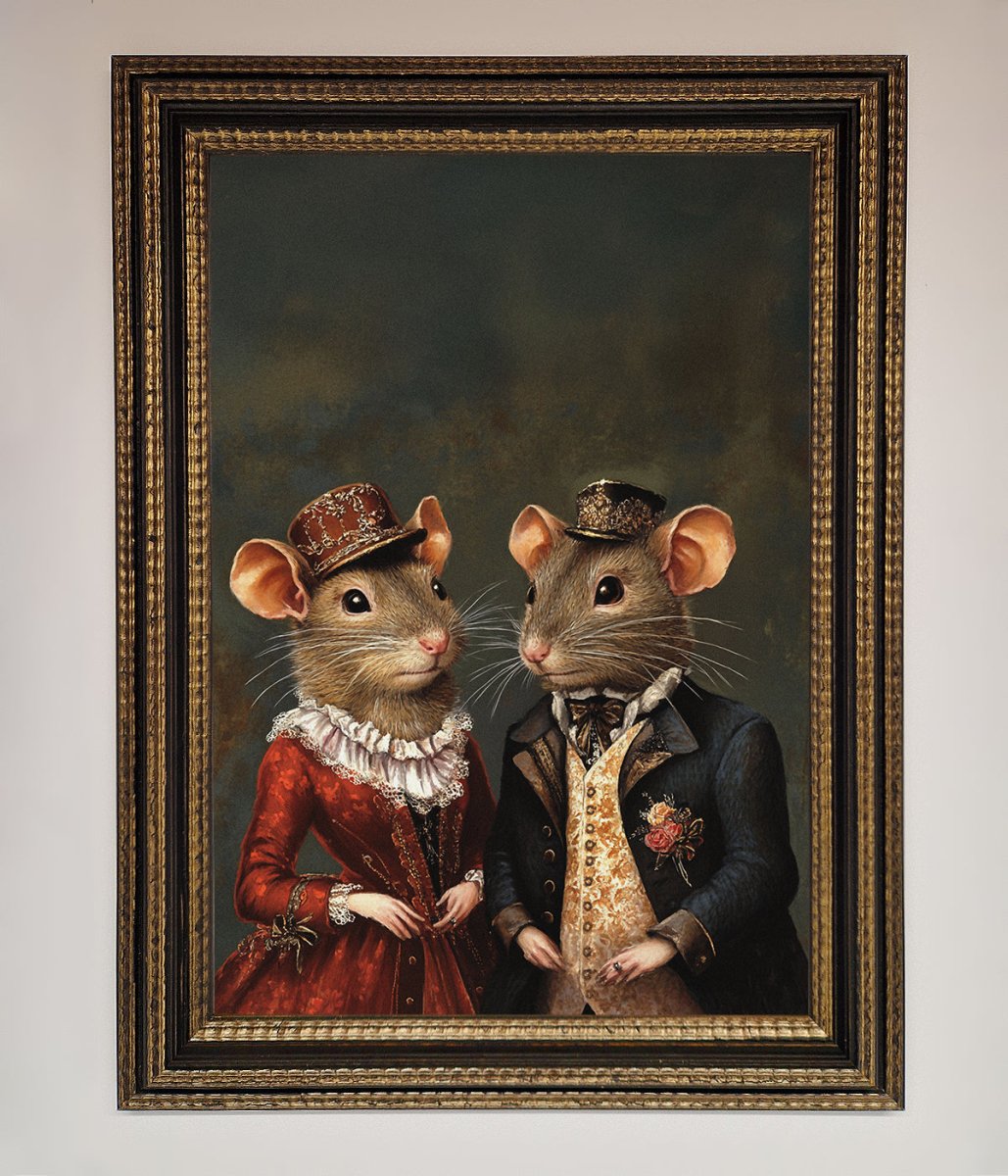 The Victorian Mice Framed Poster