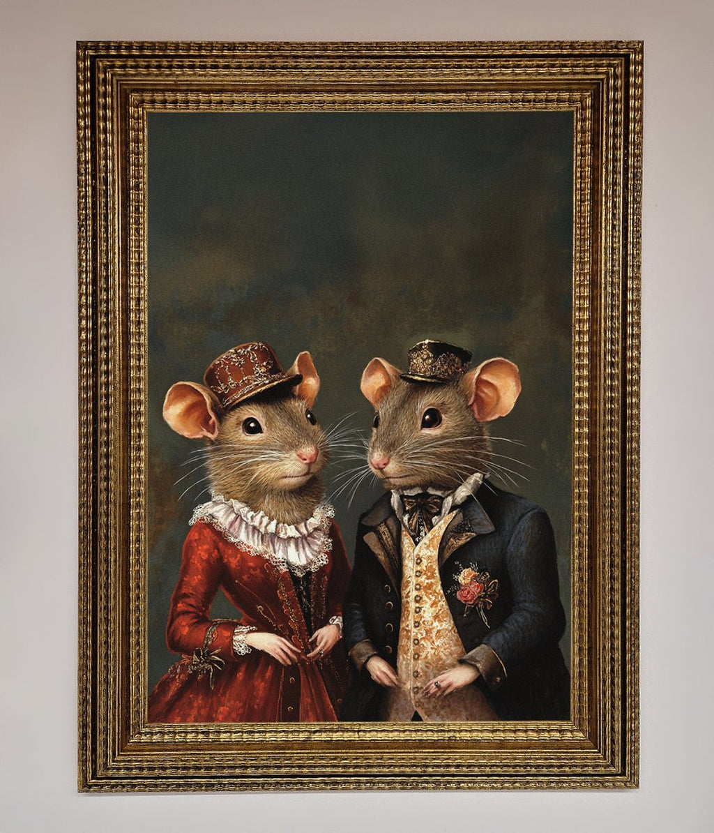 The Victorian Mice Framed Poster