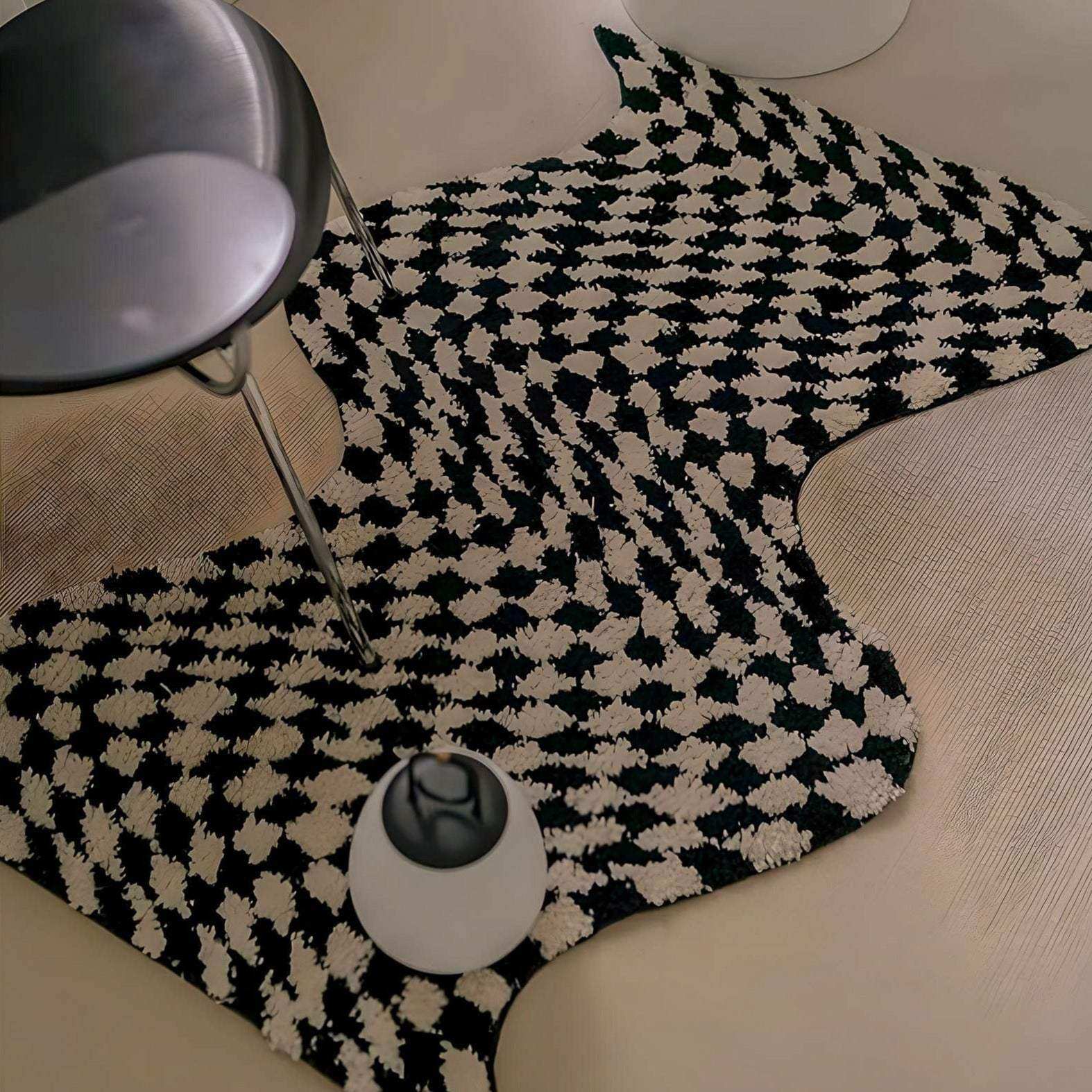 The Wavy Checkerboard Rug