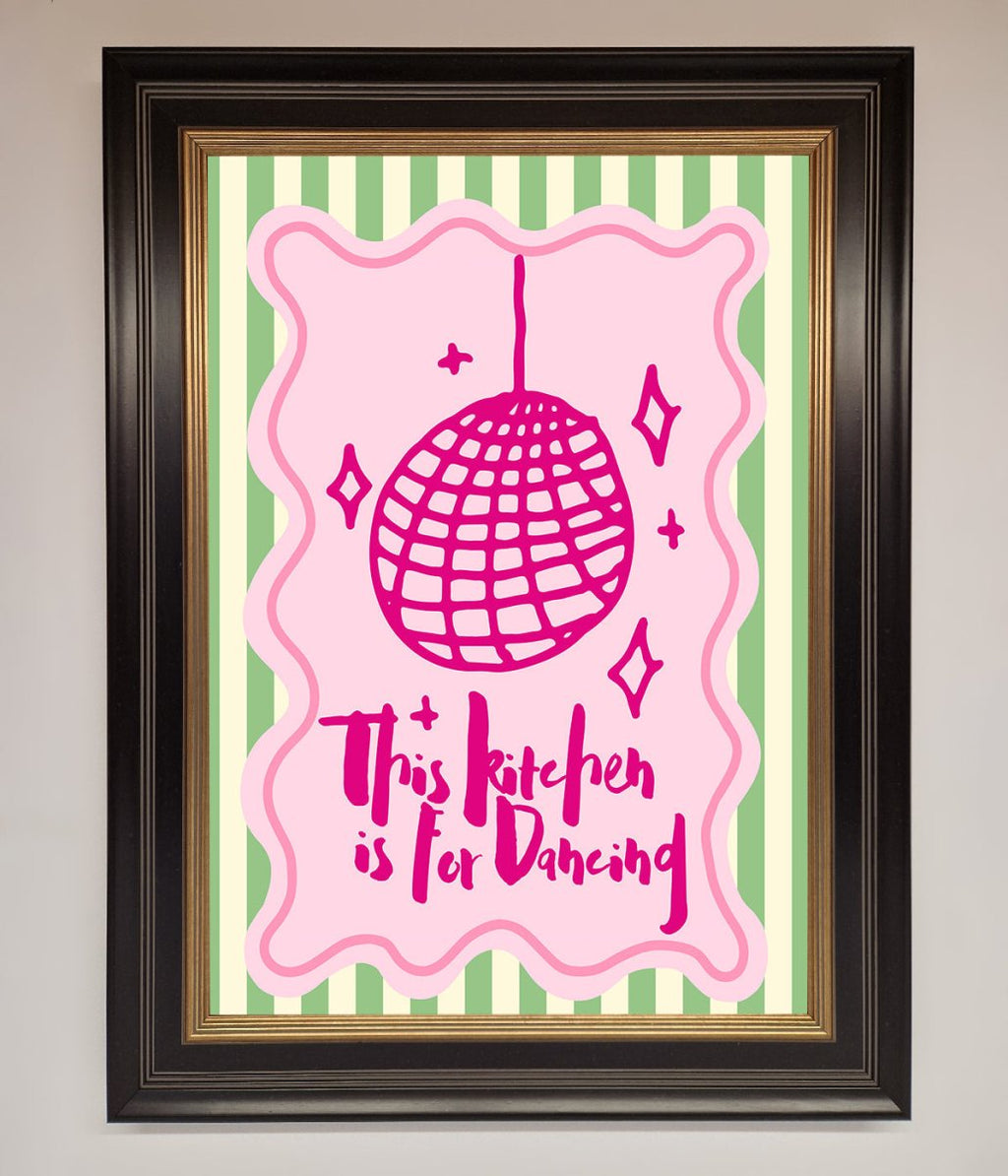 This Kitchen Is For Dancing Framed Wall Art