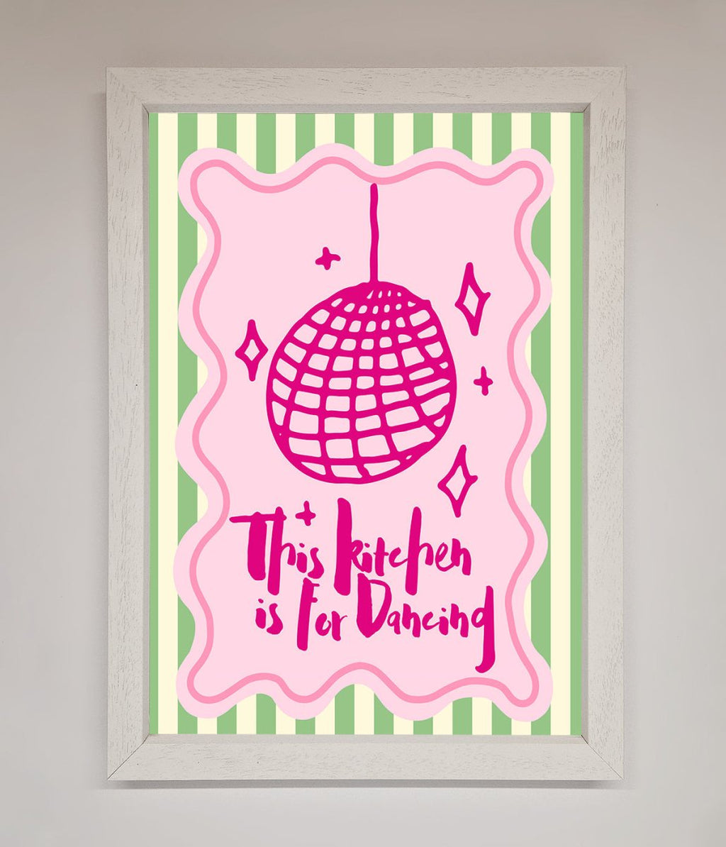 This Kitchen Is For Dancing Framed Wall Art