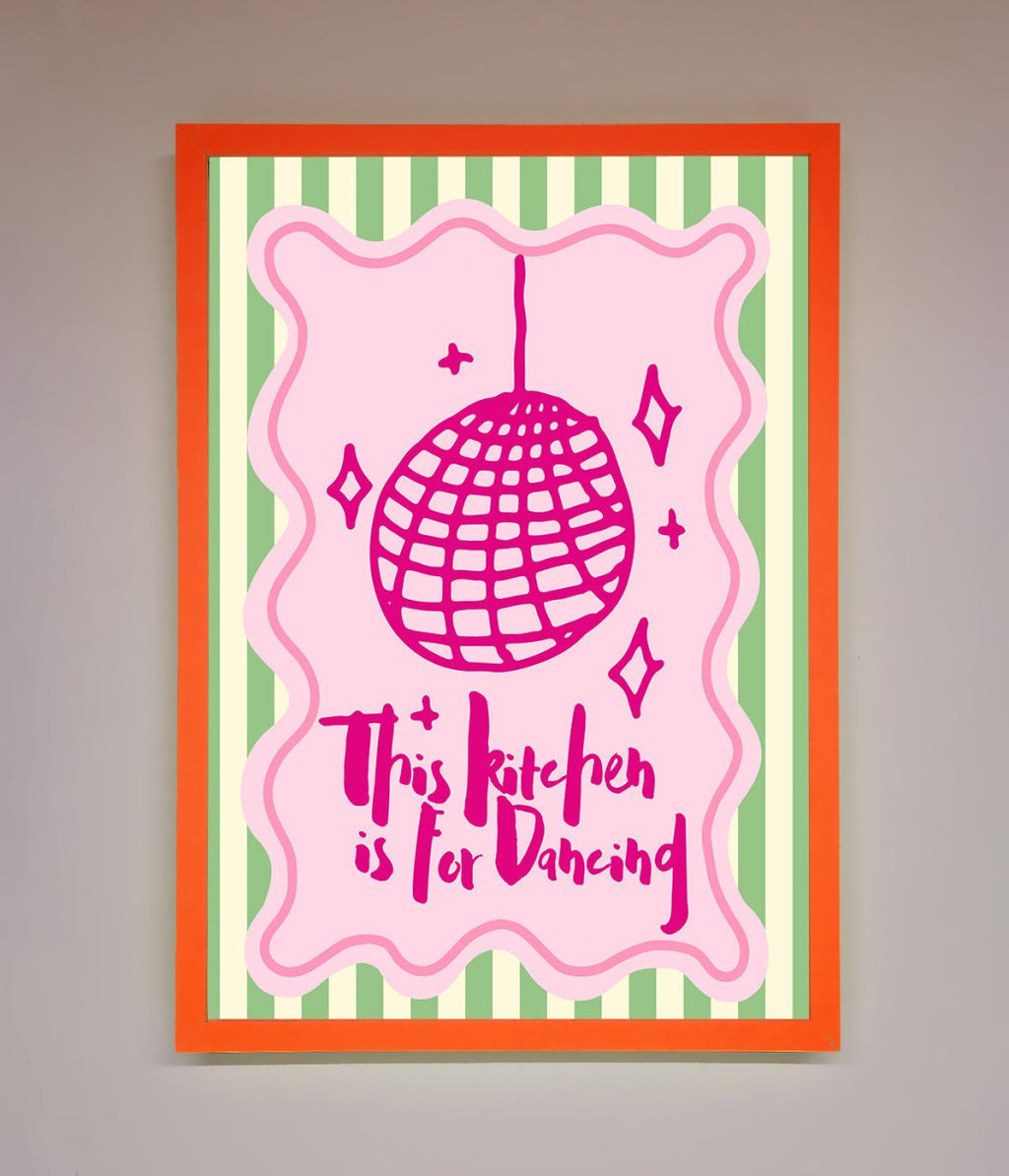 This Kitchen Is For Dancing Framed Wall Art