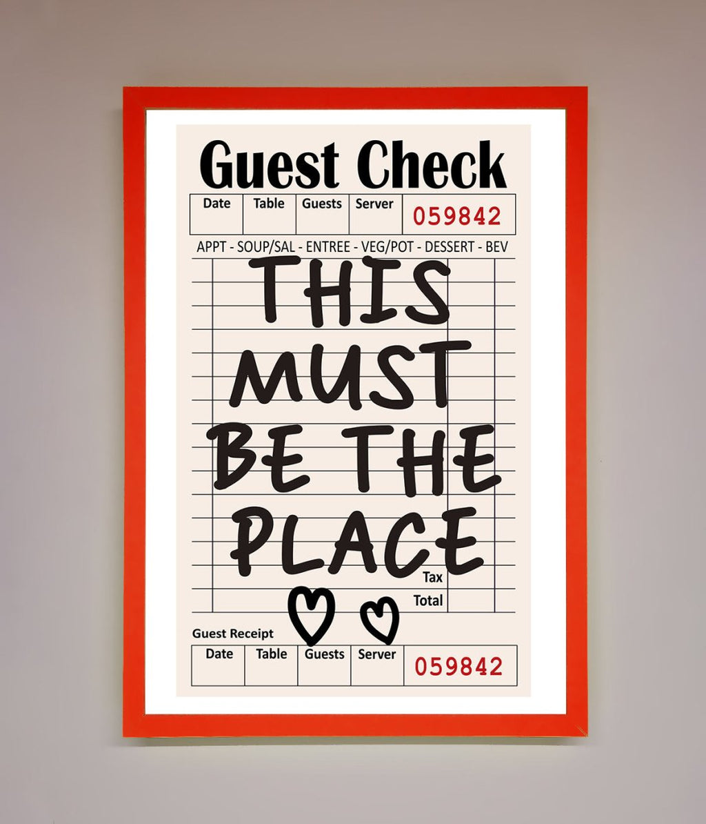 This Must Be The Place Beige Framed Wall Art
