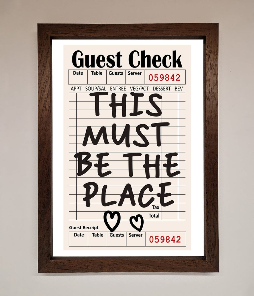 This Must Be The Place Beige Framed Wall Art
