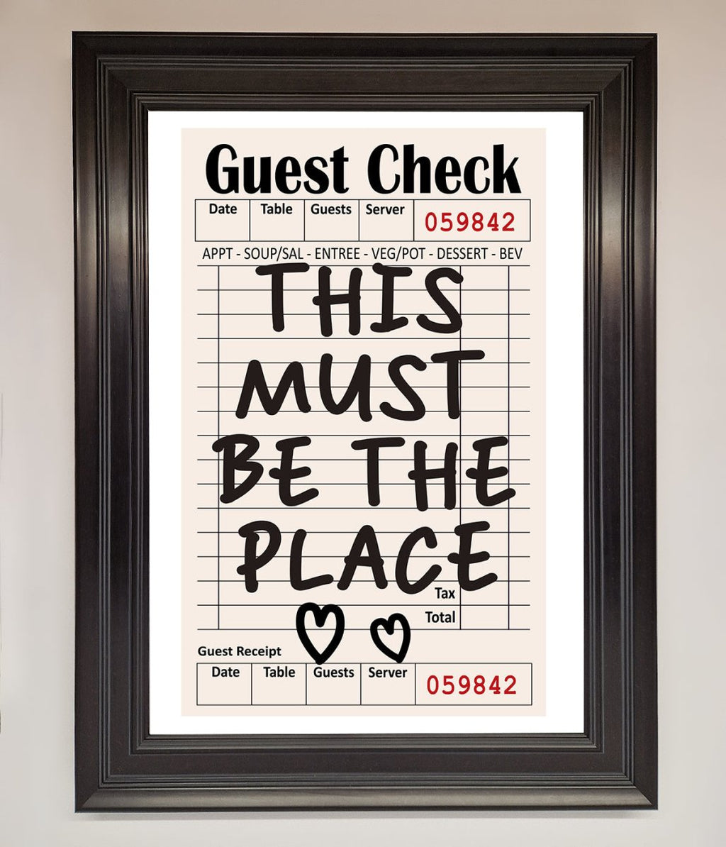 This Must Be The Place Beige Framed Wall Art