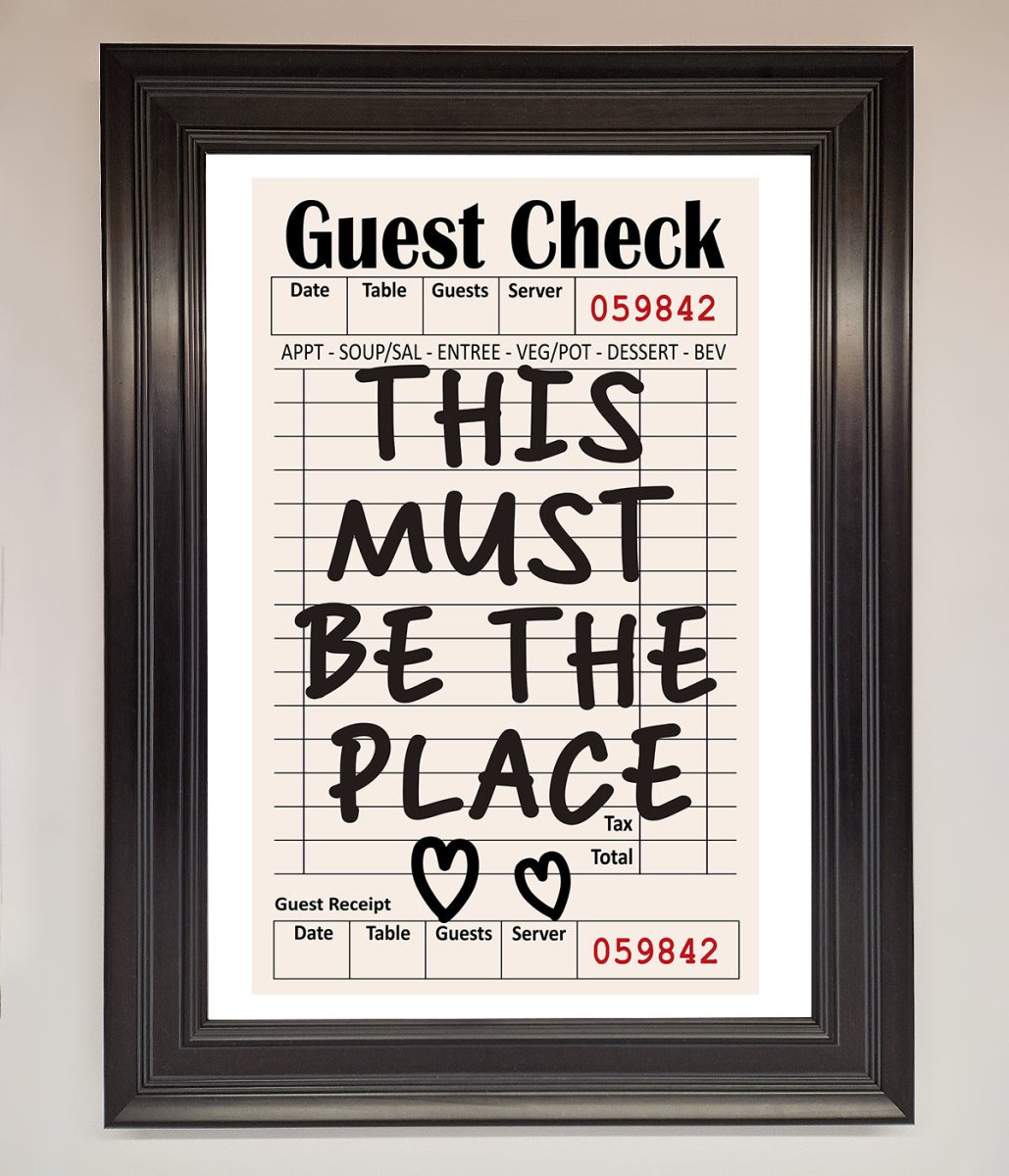 This Must Be The Place Beige Framed Wall Art