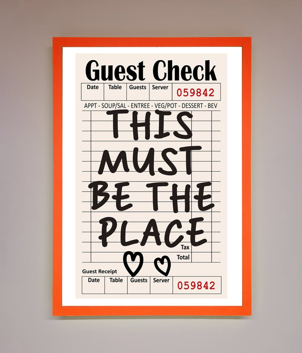 This Must Be The Place Beige Framed Wall Art