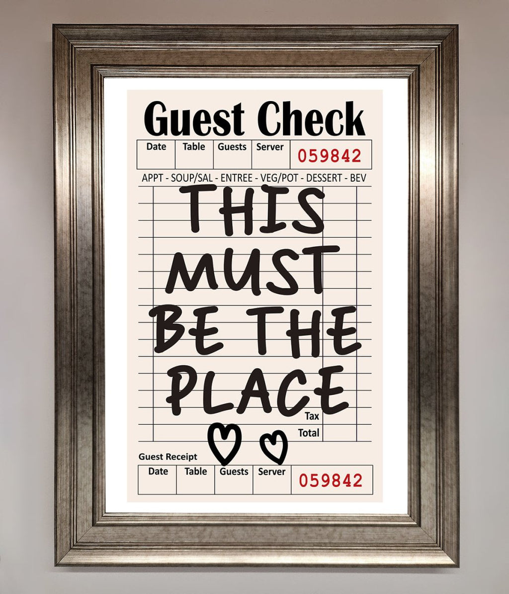 This Must Be The Place Beige Framed Wall Art