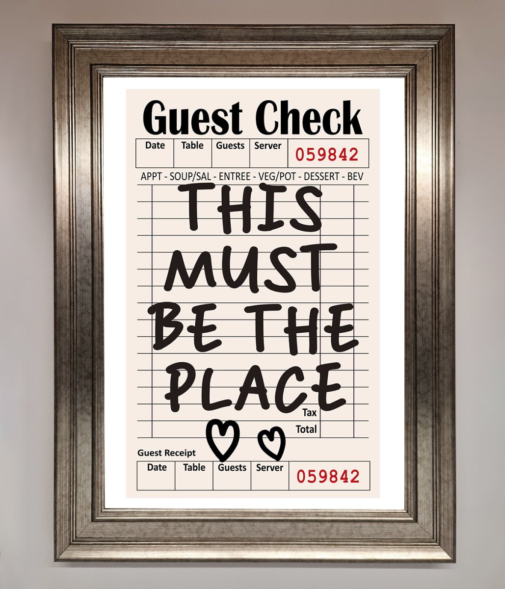 This Must Be The Place Beige Framed Wall Art