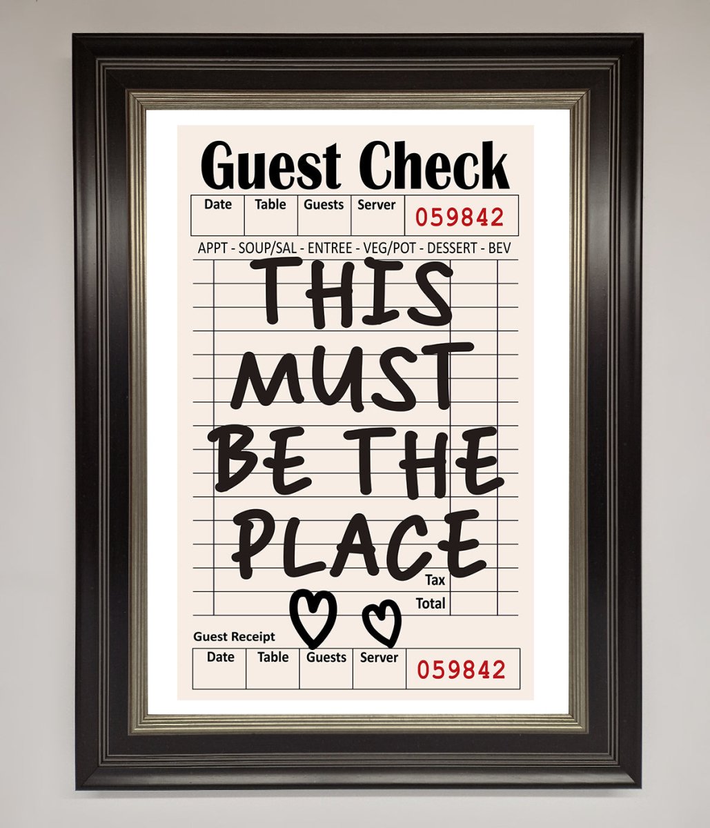 This Must Be The Place Beige Framed Wall Art