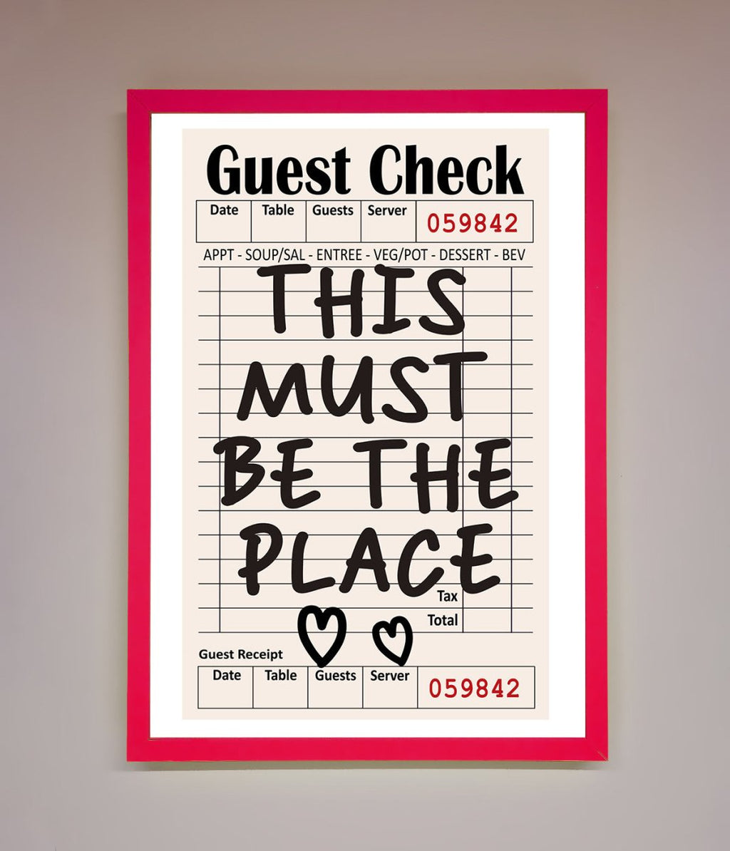 This Must Be The Place Beige Framed Wall Art