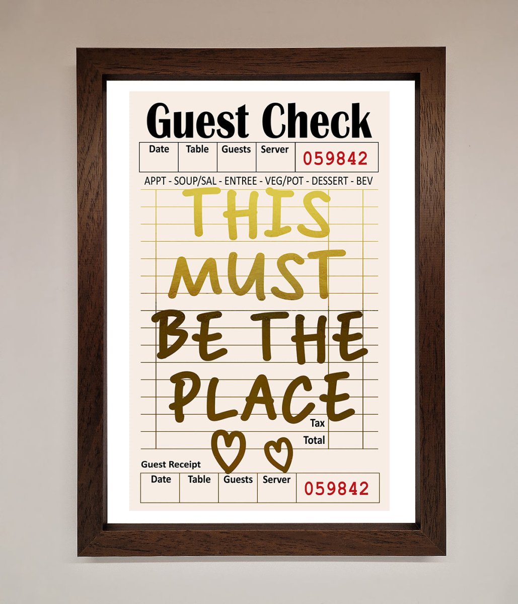 This Must Be The Place Foil Print