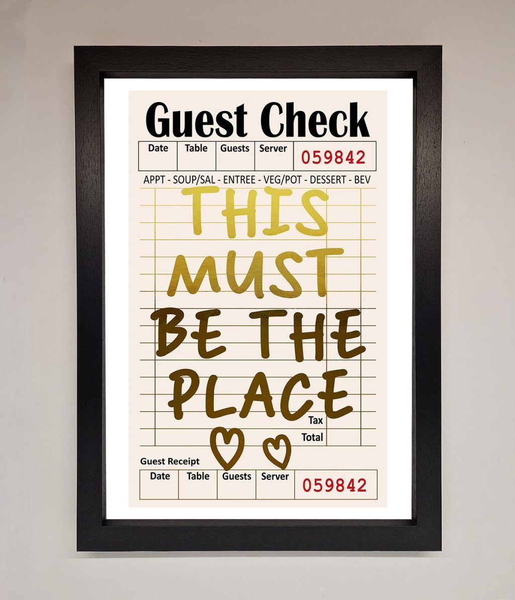 This Must Be The Place Foil Print