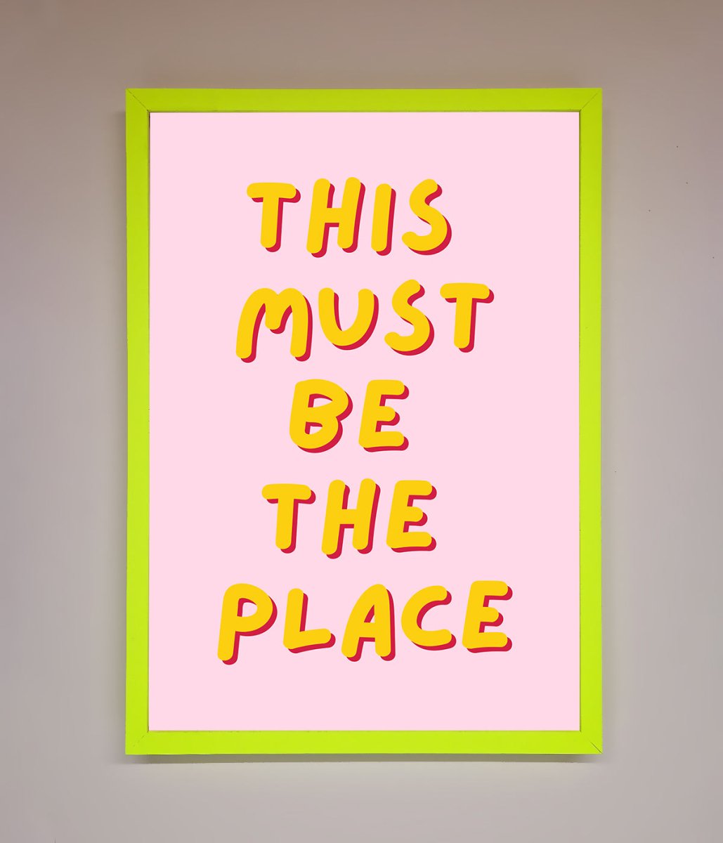 This Must Be The Place Framed Wall Art