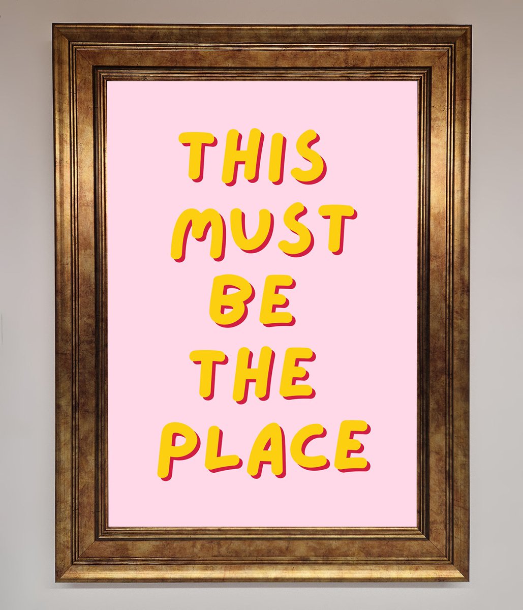 This Must Be The Place Framed Wall Art