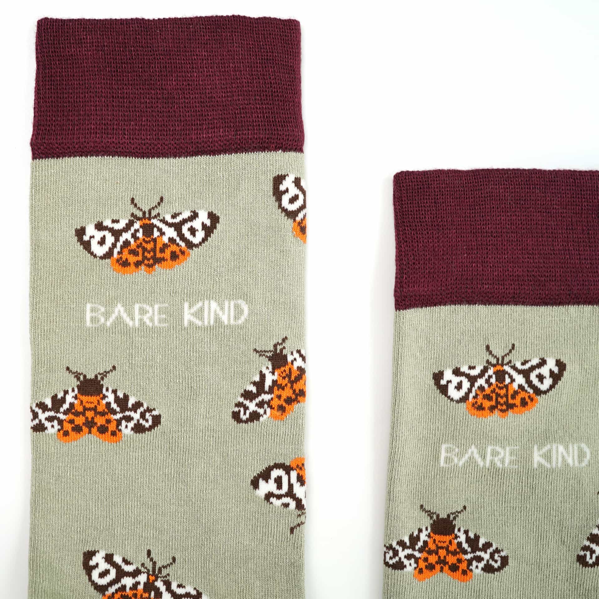 Save the Tiger Moth Bamboo Socks