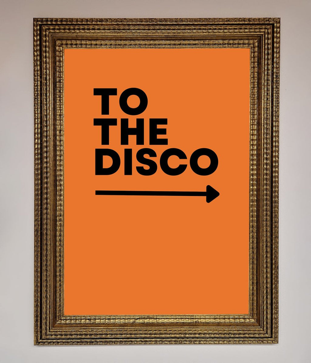 To The Disco Framed Print