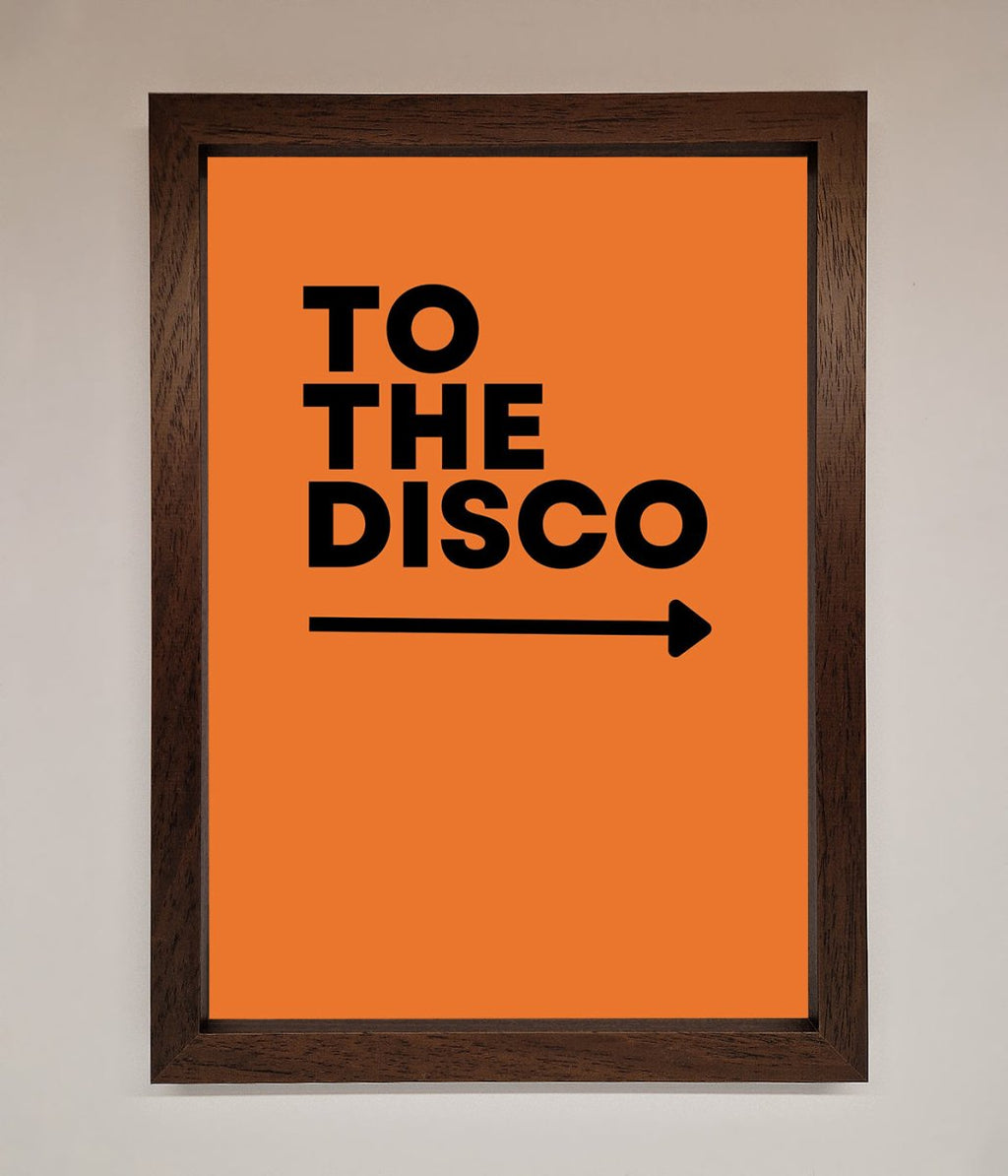 To The Disco Framed Print