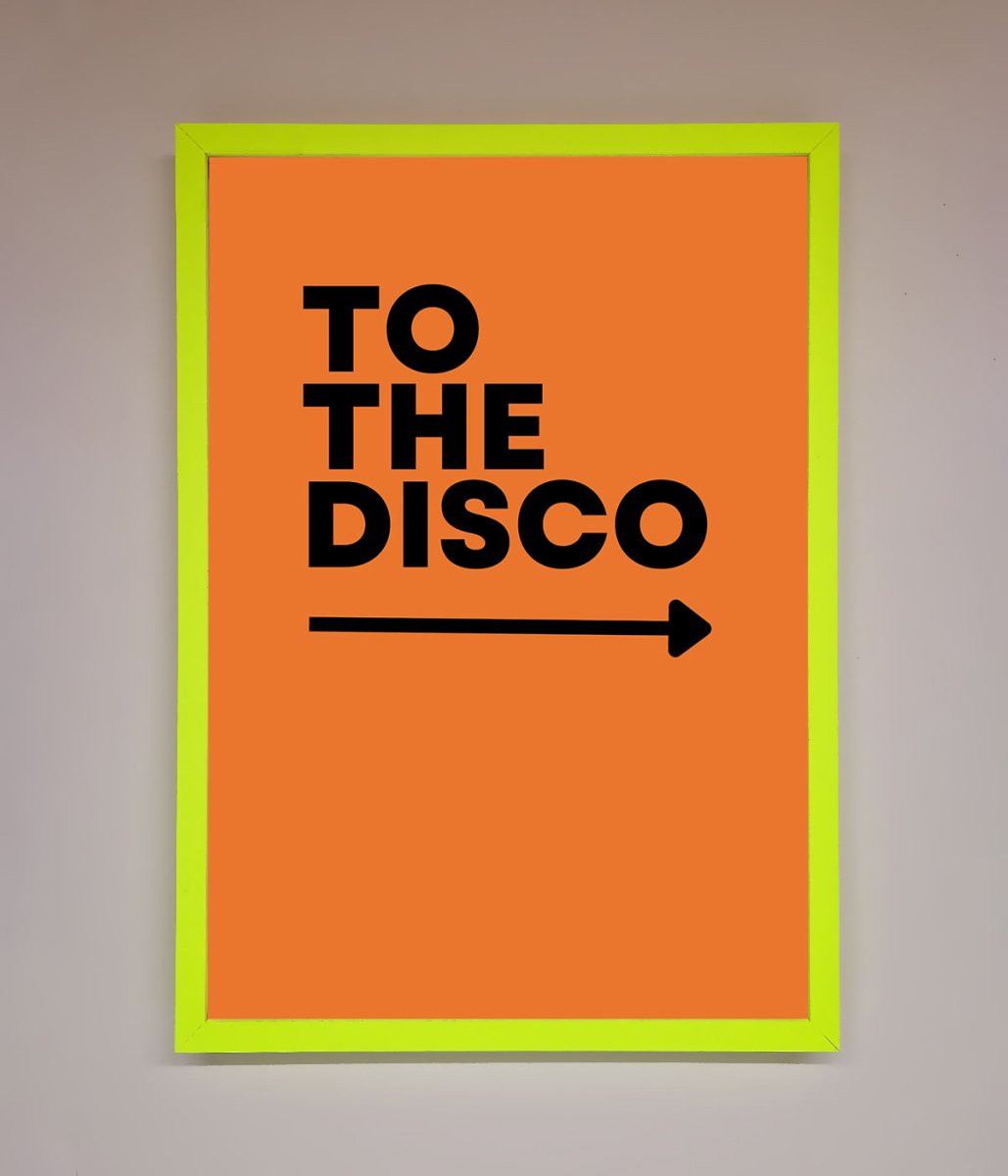 To The Disco Framed Print