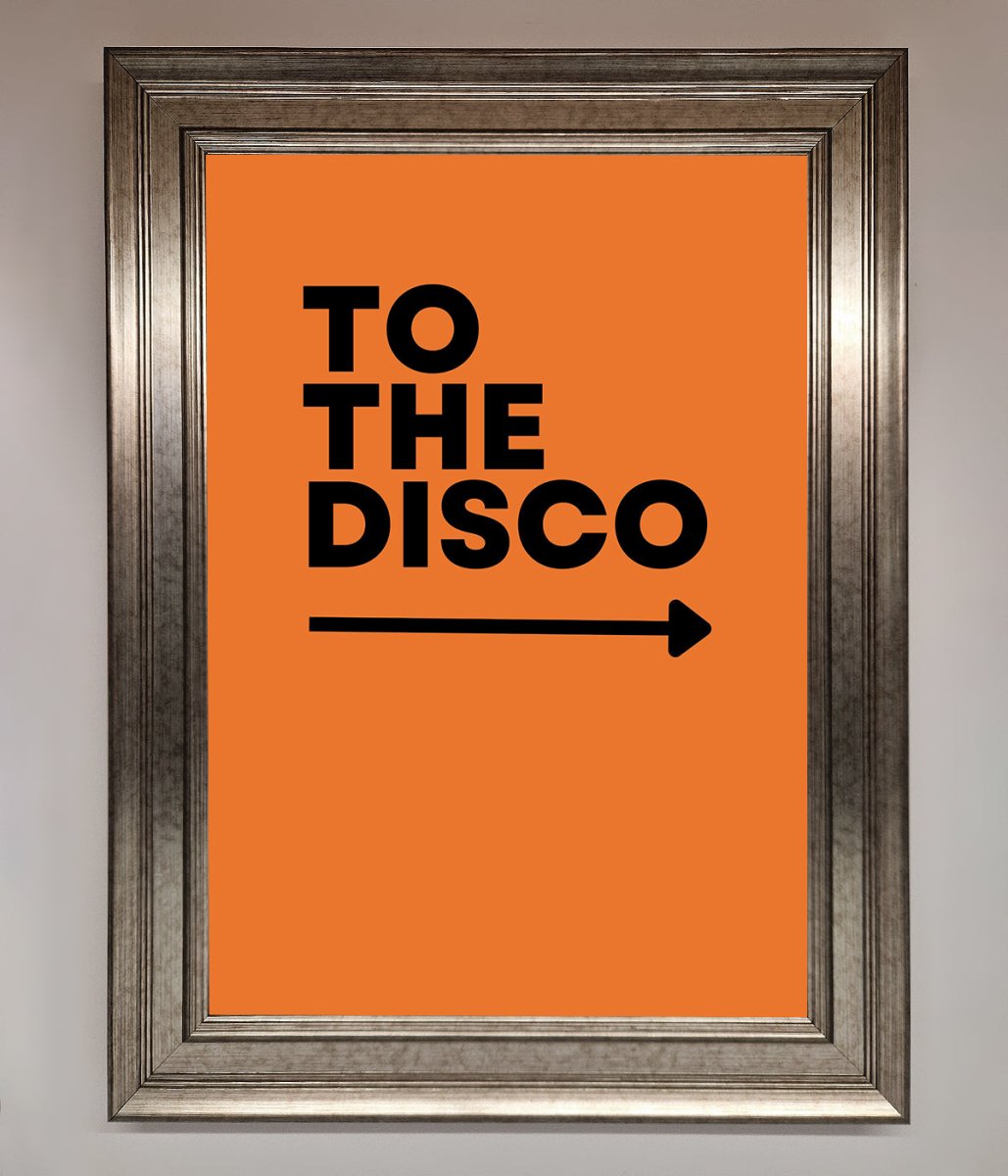 To The Disco Framed Print