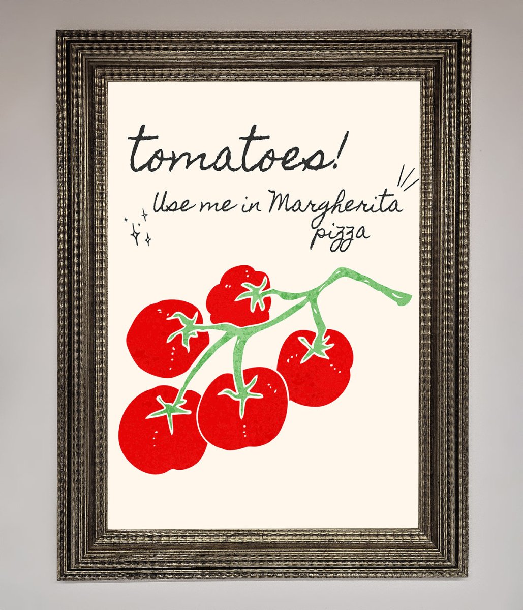 Tomatoes For Pizza Framed Poster