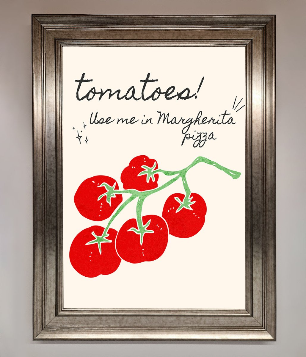 Tomatoes For Pizza Framed Poster