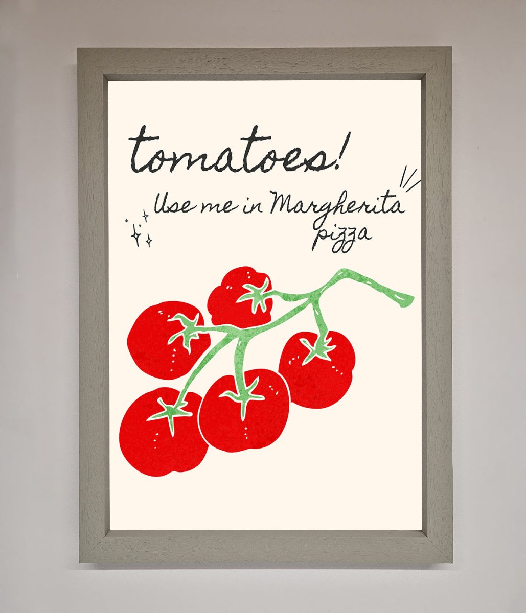 Tomatoes For Pizza Framed Poster