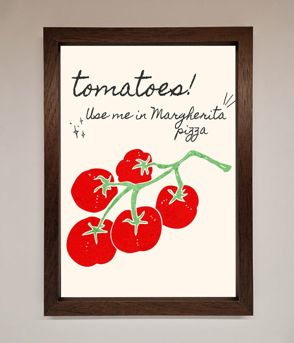 Tomatoes For Pizza Framed Poster