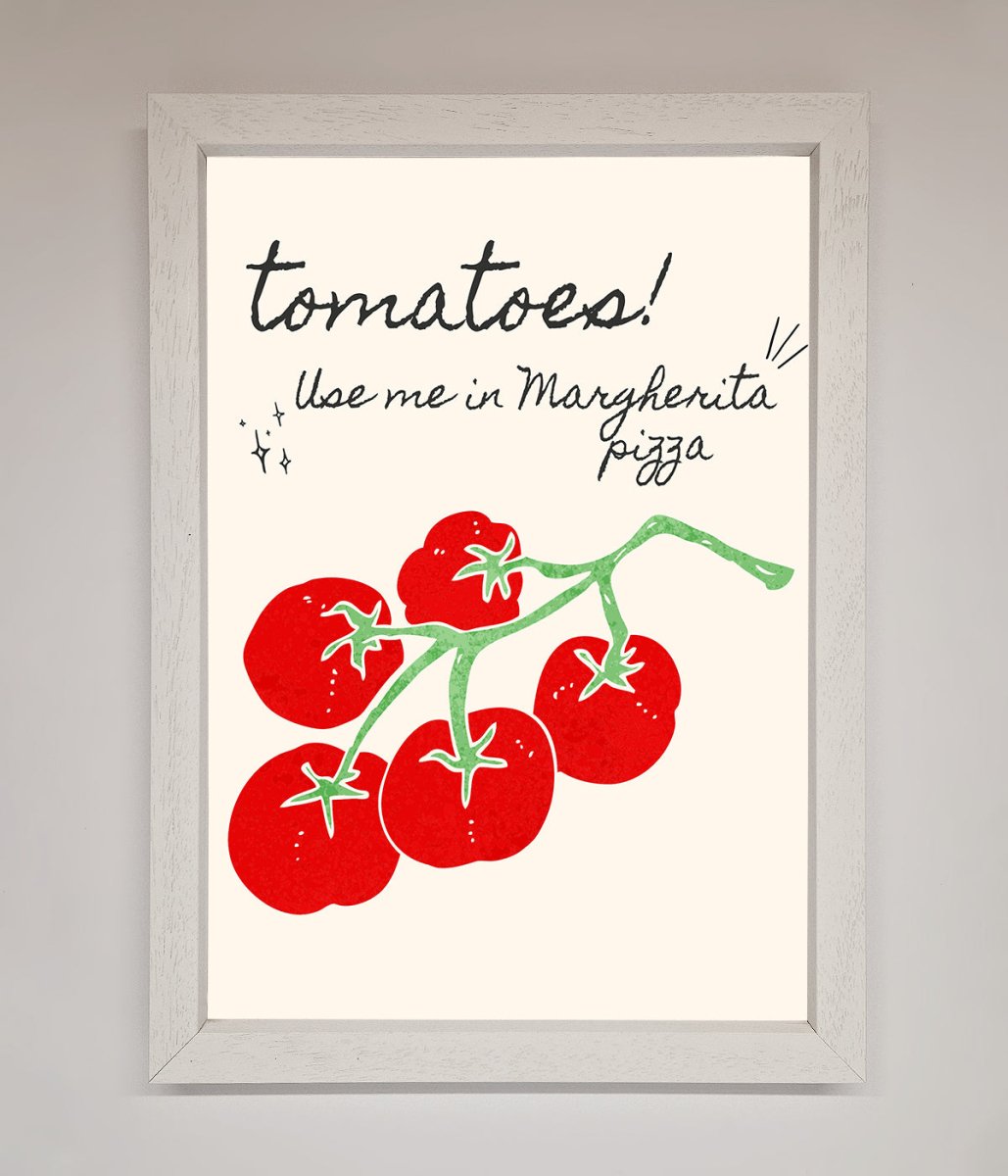 Tomatoes For Pizza Framed Poster