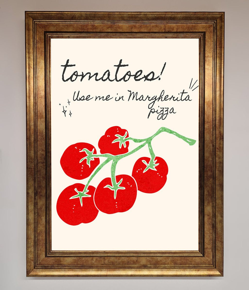 Tomatoes For Pizza Framed Poster