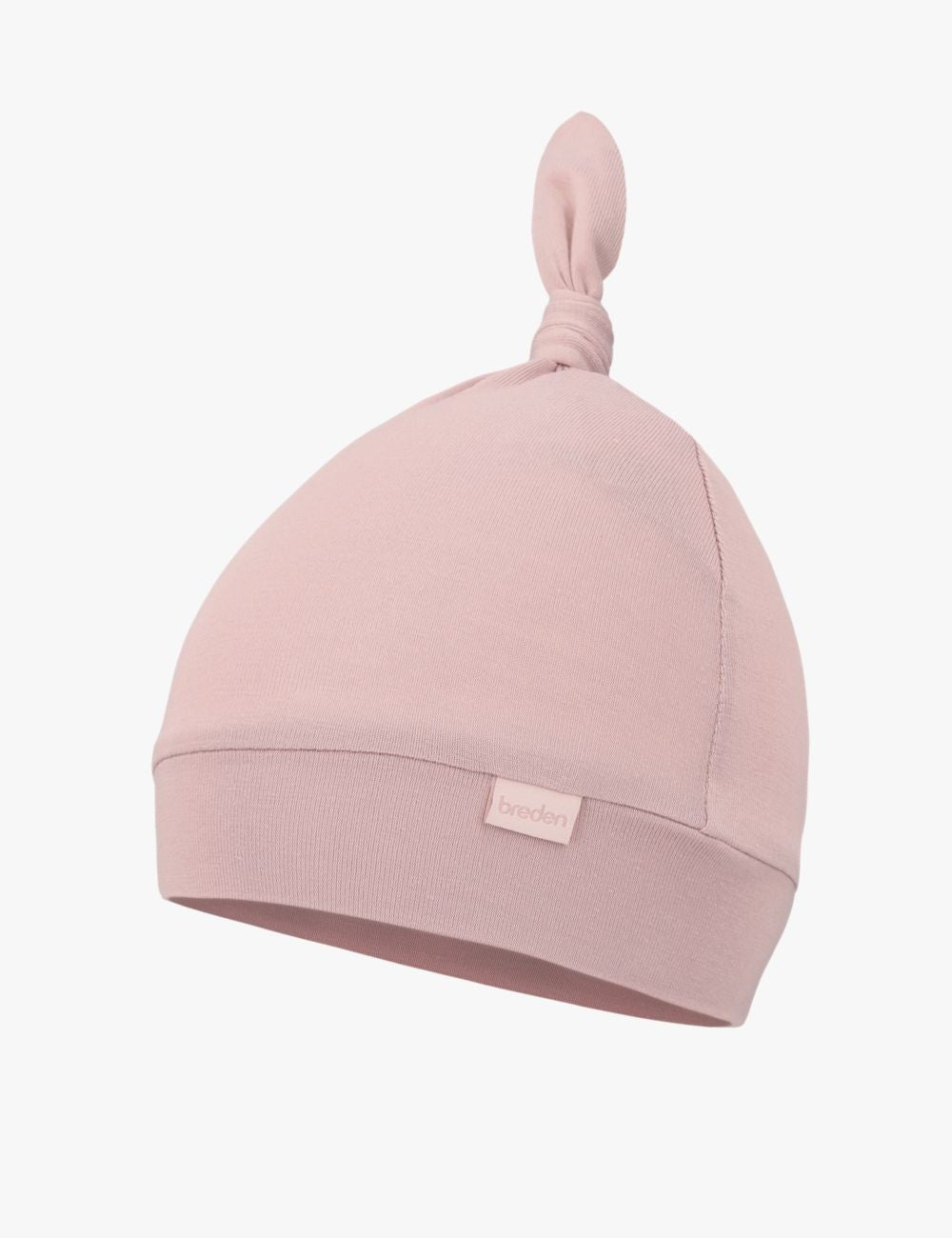 a playful baby giggling while wearing a soft bamboo sun hat with an adjustable knot