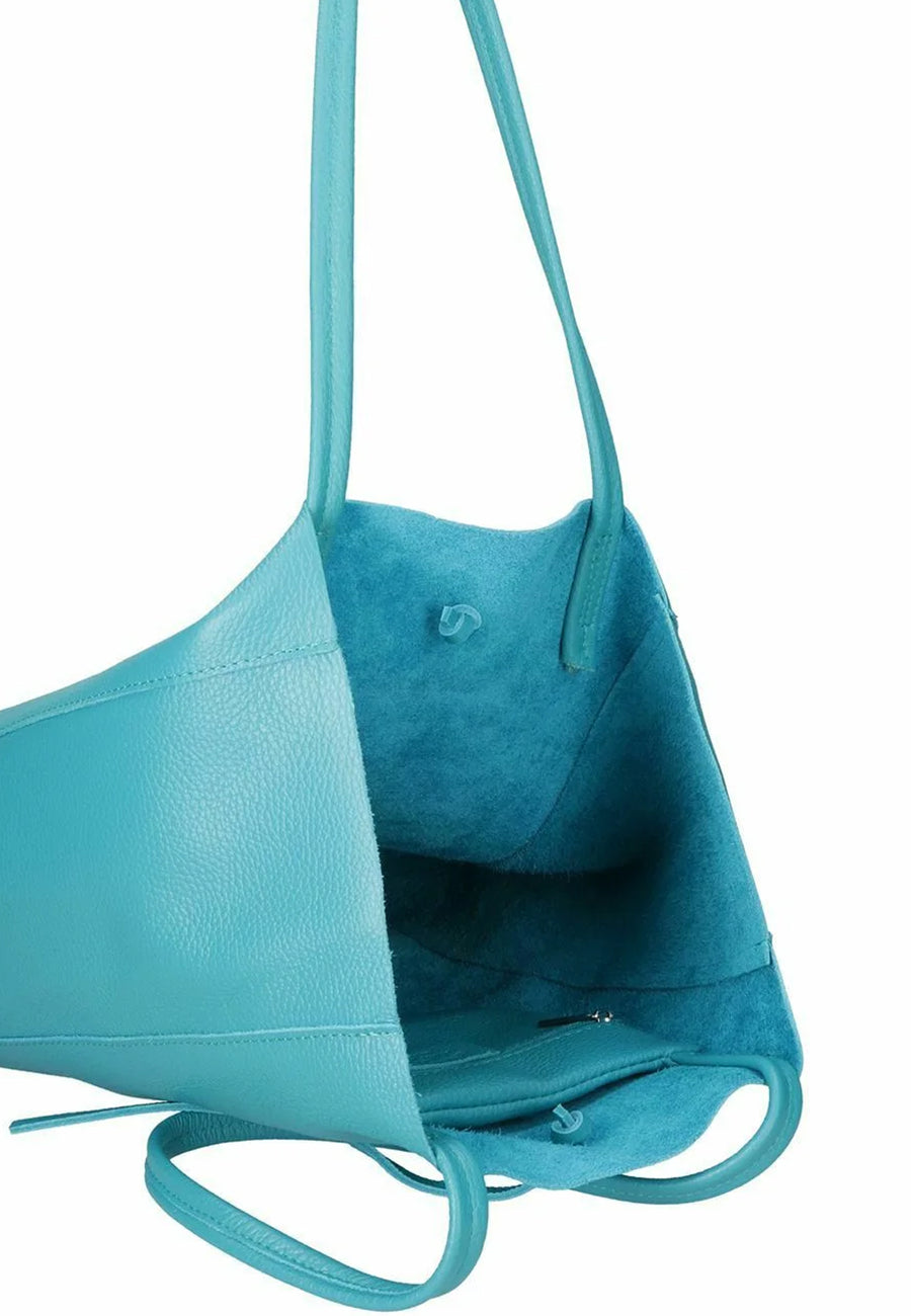 Jade Green Italian Leather Tote – Stylish & Spacious by Sostter at brixbailey.com