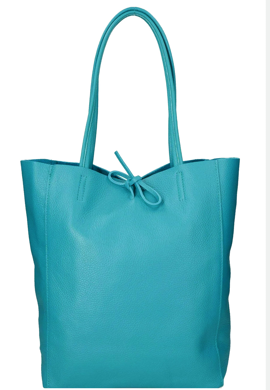 Jade Green Italian Leather Tote – Spacious & Stylish by Sostter at brixbailey.com