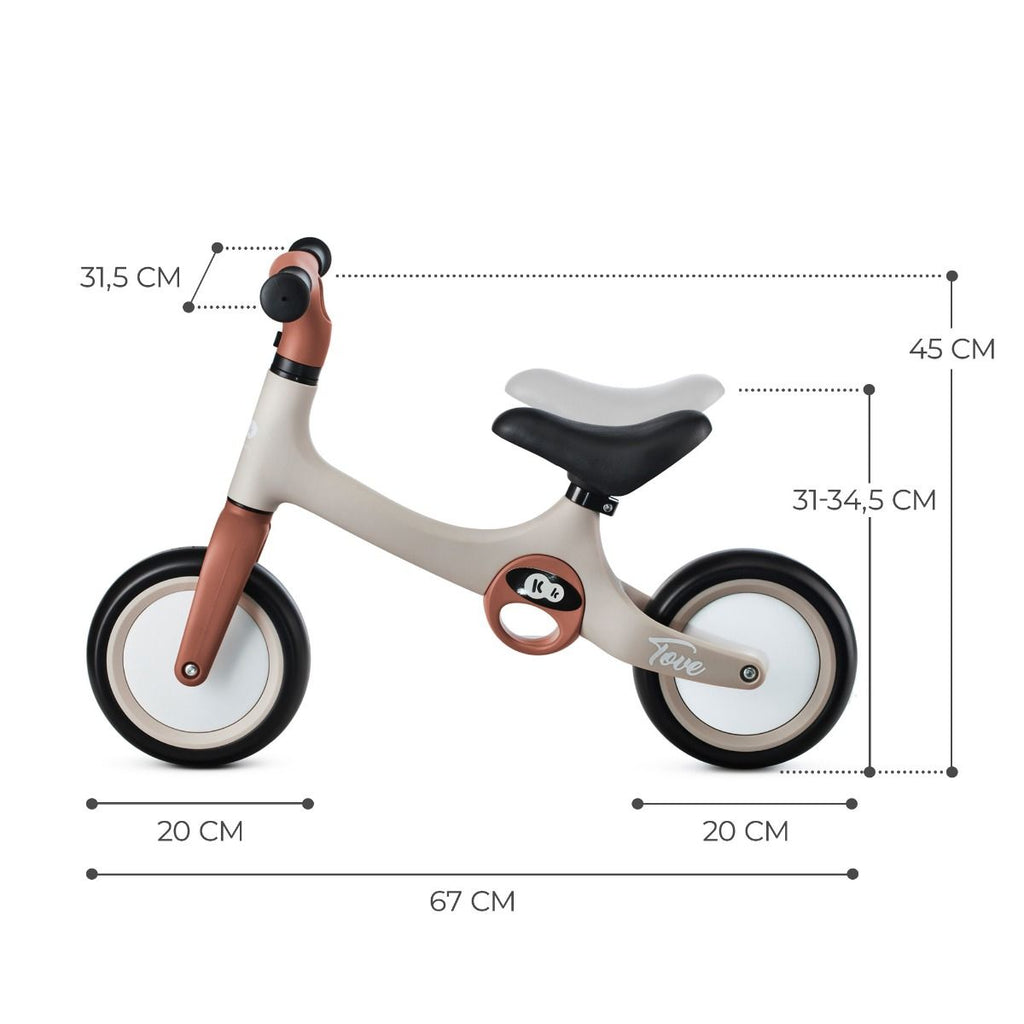 TOVE Lightweight Balance Bike for Kids - Durable, Foldable & Adjustable for Growing Toddlers by Kinderkraft at www.brixbailey.com
