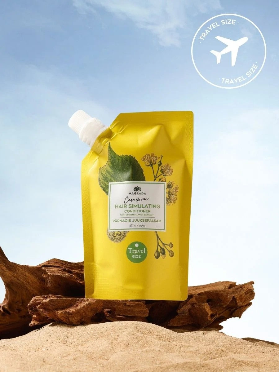 Natural Softness On-the-Go: Award-Winning Linden Flower Hair Conditioner - Perfect for Travel & Daily Use by Magrada Organic Cosmetics at www.brixbailey.com