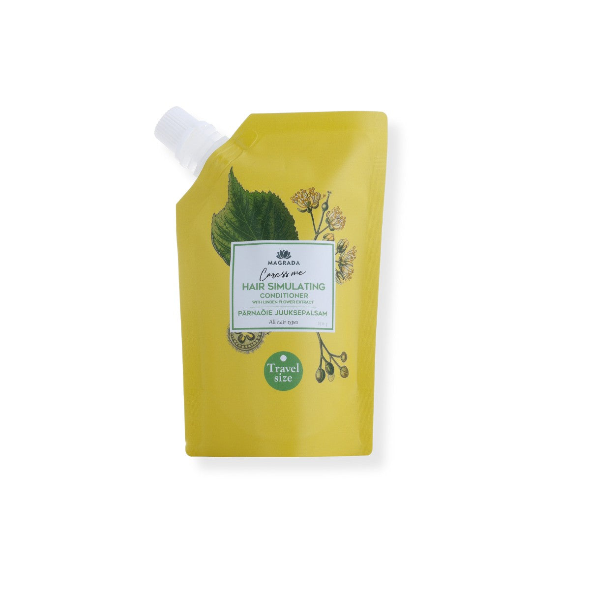 Natural Softness On-the-Go: Award-Winning Linden Flower Hair Conditioner - Perfect for Travel & Everyday Use by Magrada Organic Cosmetics at www.brixbailey.com