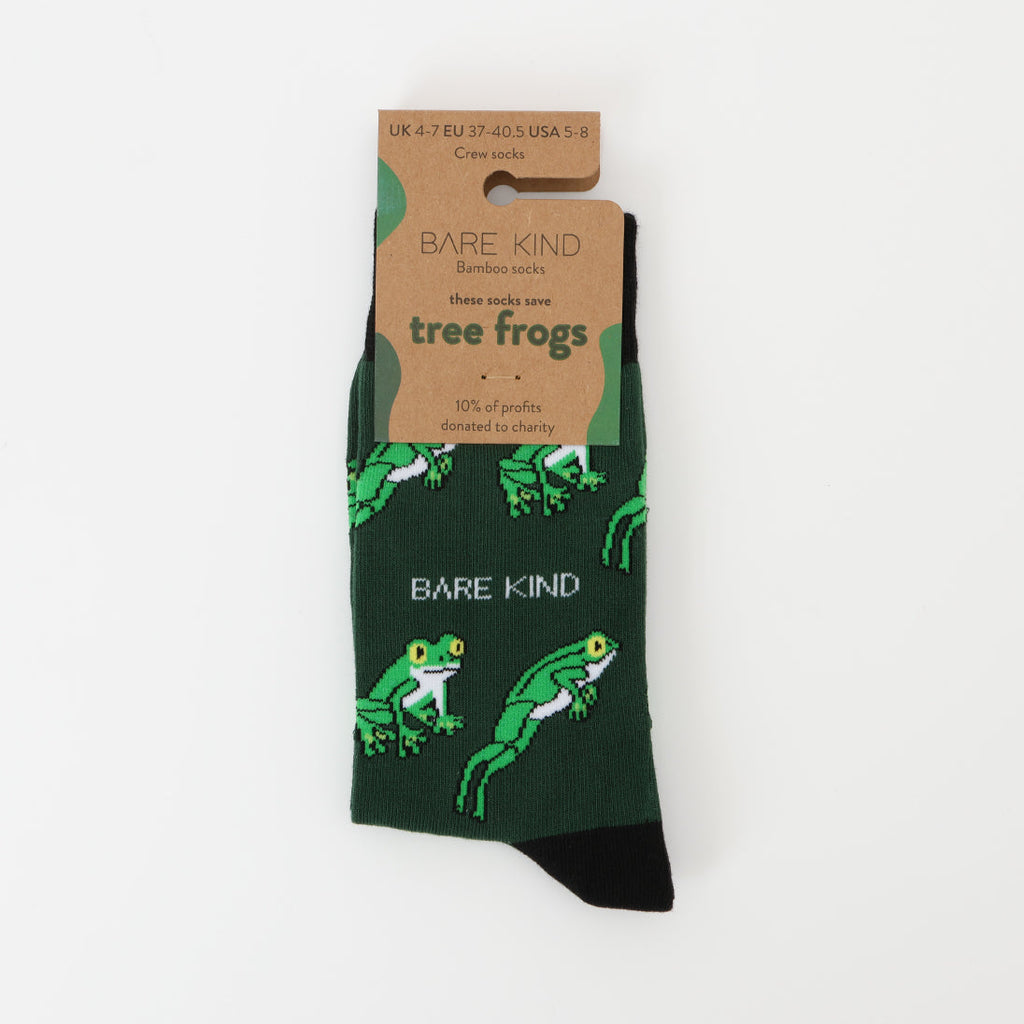 Save the Tree Frog Bamboo Socks