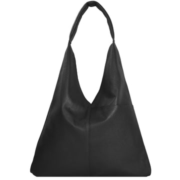 Brix + Bailey Black Pebbled Boho Leather Bag – Elegant & Practical by Brix + Bailey at brixbailey.com