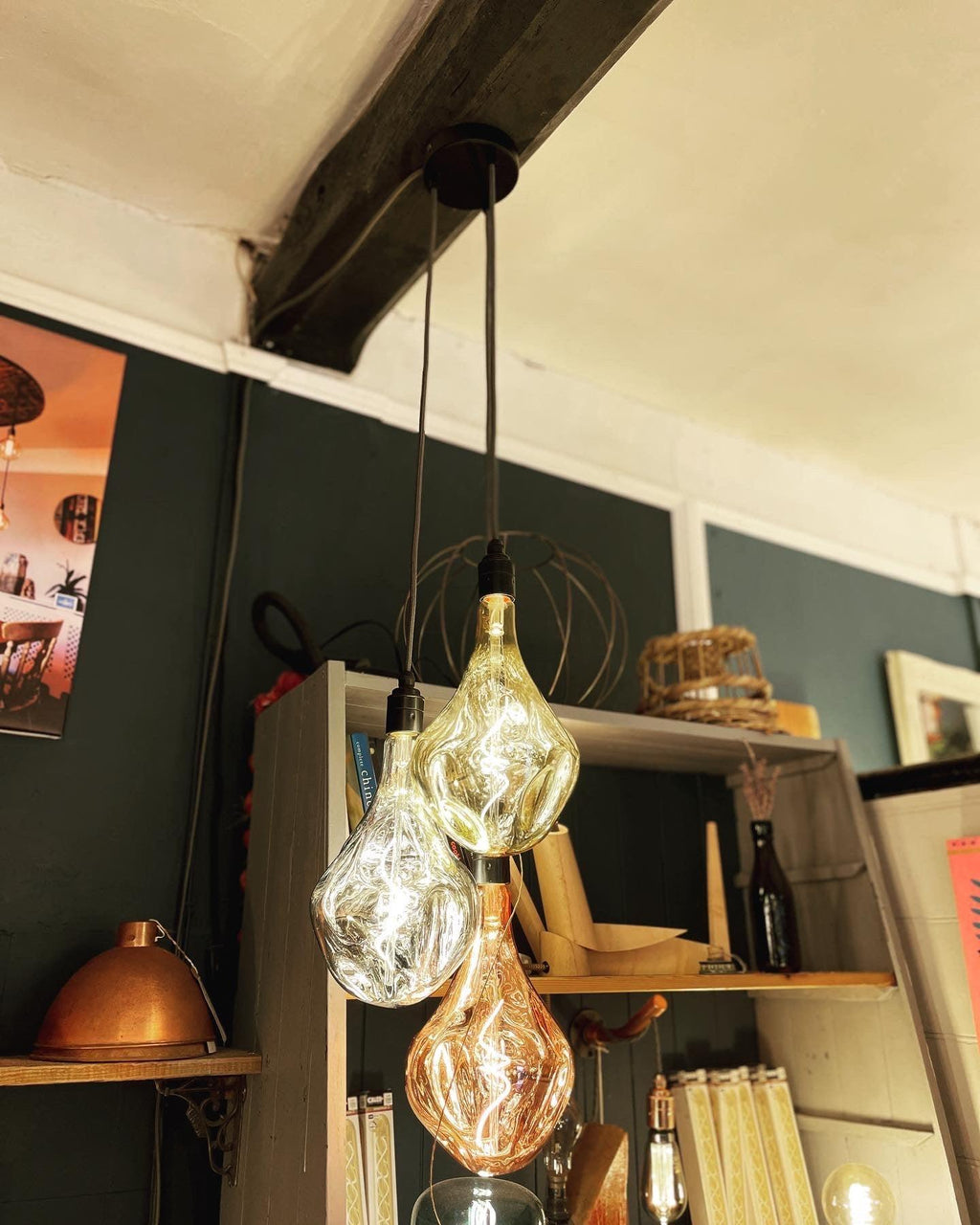 Triple Evo Cluster Pendant Light Tri-Colour