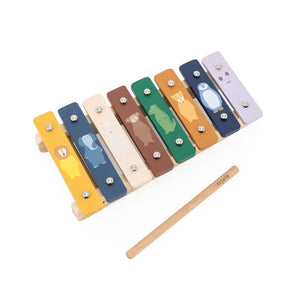 Join the Band: Colorful & Tuned Wooden Xylophone for Kids - Enhance Creativity & Learn Music by Trixie Baby at www.brixbailey.com
