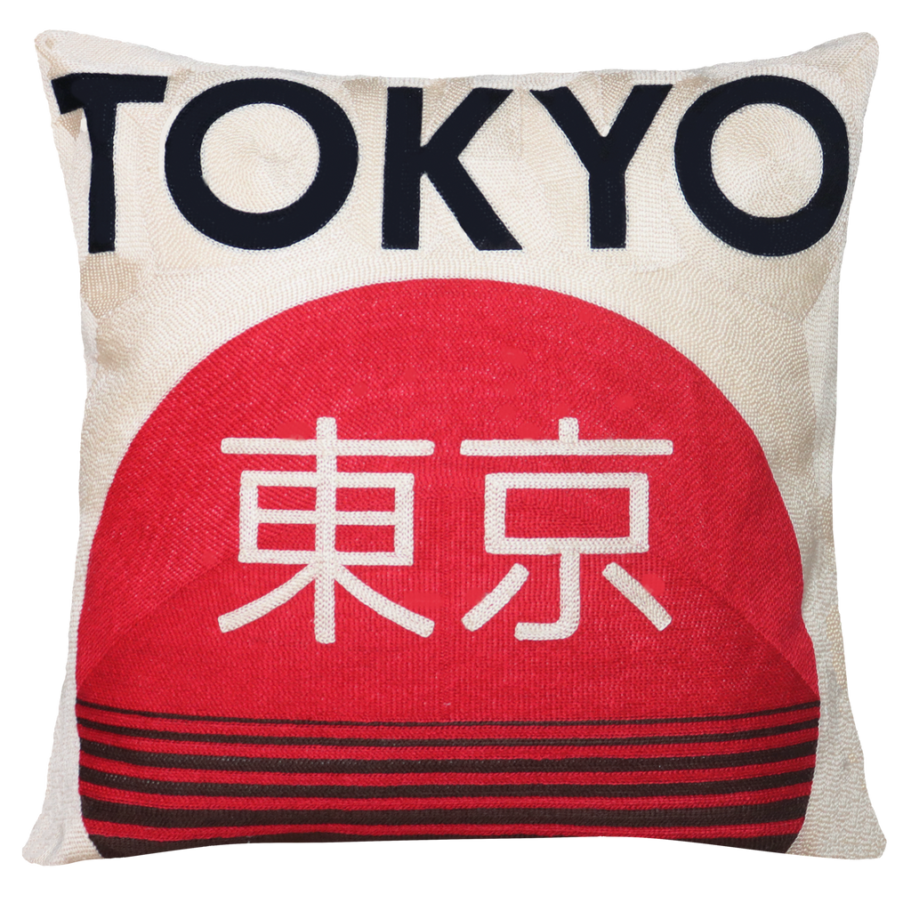 Tokyo Needlepoint Cushion