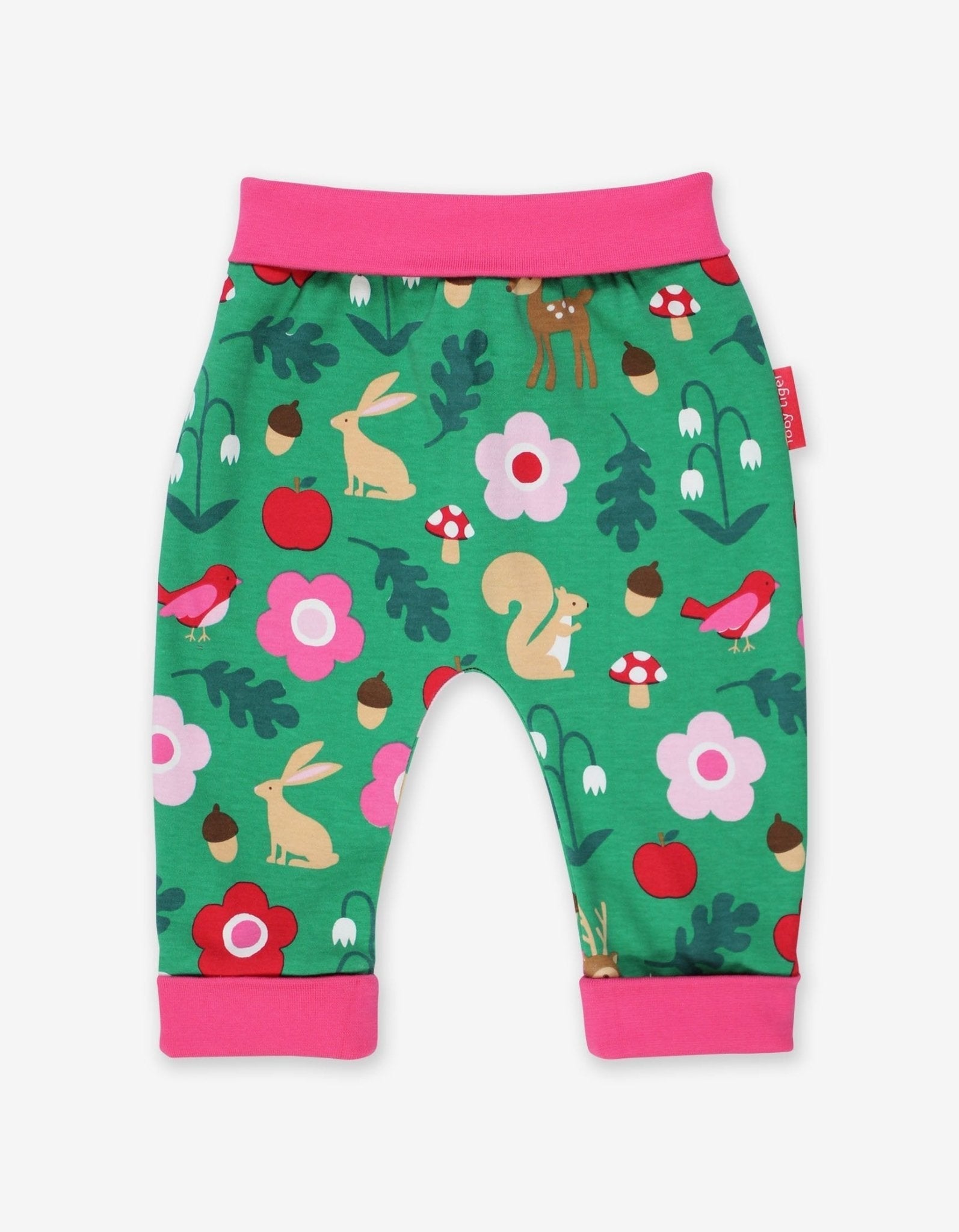 Organic Forest Adventure Print Yoga Pants for Kids