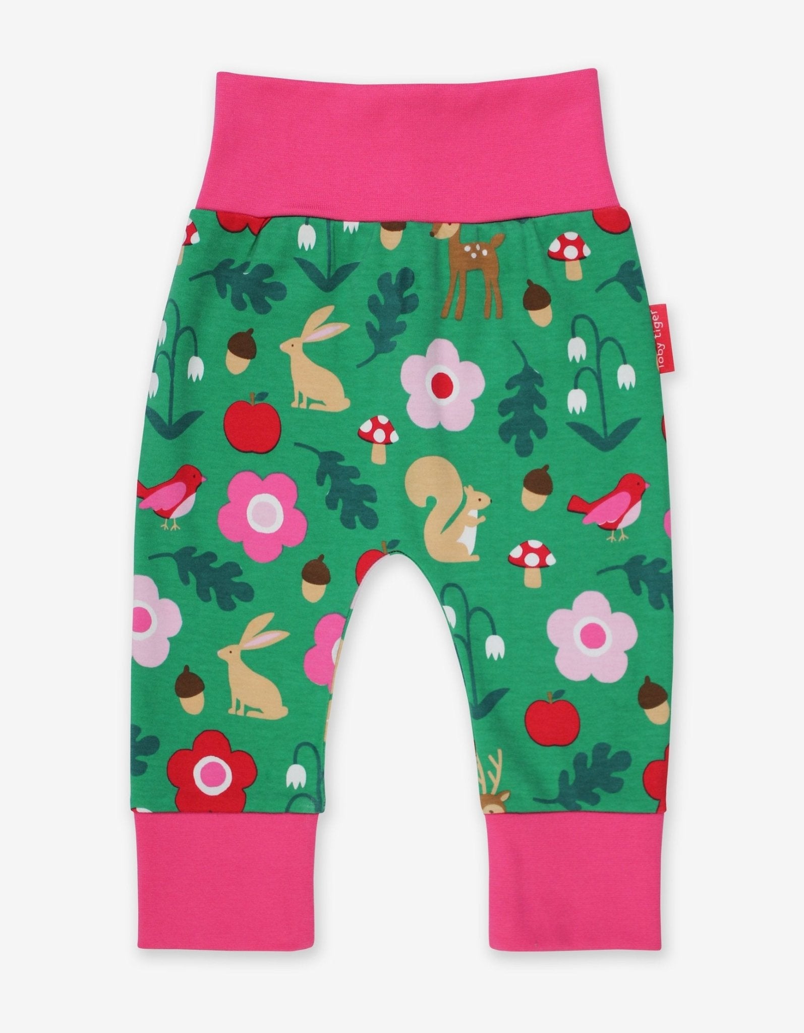 Organic Forest Adventure Print Yoga Pants for Kids