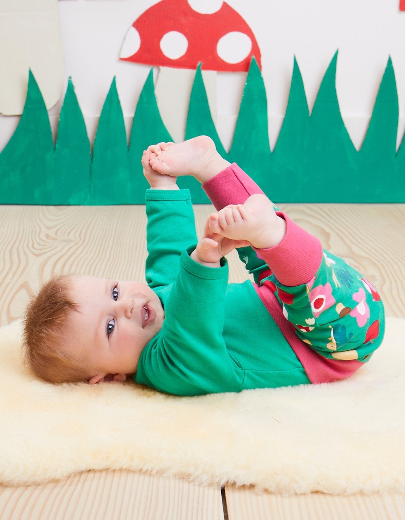 Organic Forest Adventure Print Yoga Pants for Kids